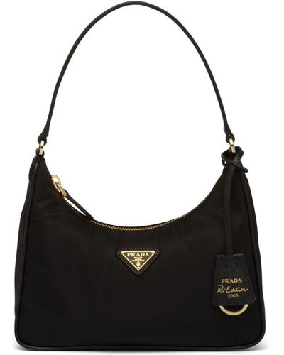 Prada Borsa a spalla Re-Edition 2005 - Nero