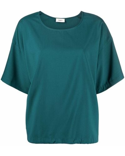 Barena Camiseta con cordón en el dobladillo - Verde