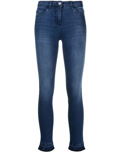 Patrizia Pepe Skinny-Jeans mit hohem Bund - Blau