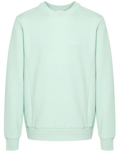 Calvin Klein Raised Logo-detail Sweatshirt - Green