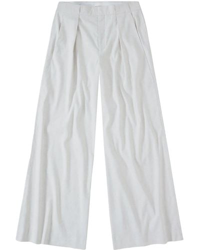 Closed Rylan High-rise Wide-leg Trousers - White