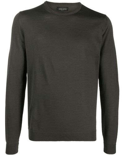 Roberto Collina Crew-neck Wool Jumper - Grey