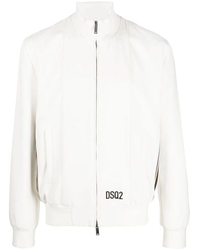 DSquared² Side-stripes Sport Jacket - White
