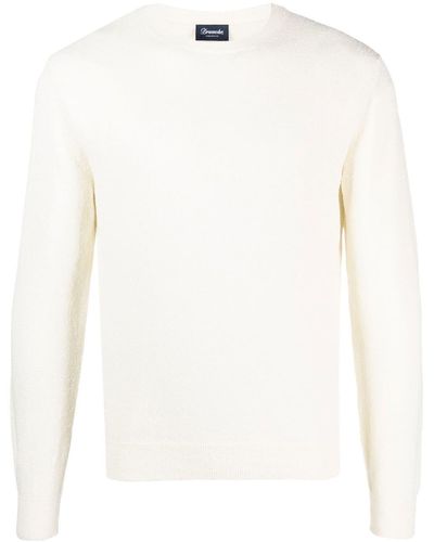 Drumohr Crew-neck Long-sleeve Sweater - White