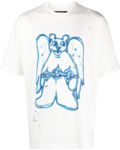 DOMREBEL T-shirt Above en coton - Bleu