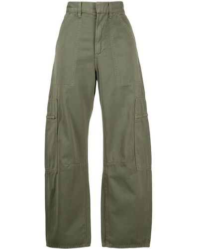 Citizens of Humanity Marcelle Cotton Cargo Pants - Green