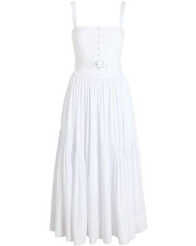Cinq À Sept Amber Poplin A-line Dress - White