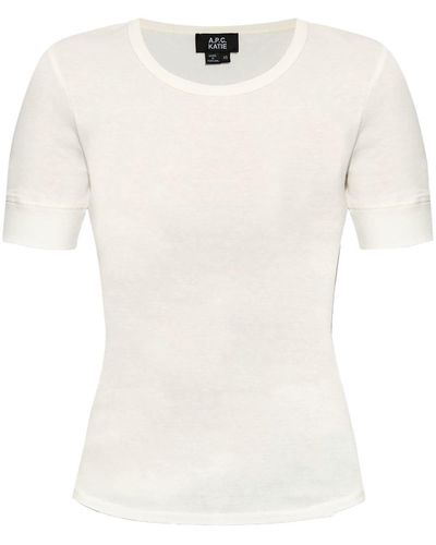 A.P.C. X Katie Holmes cotton T-shirt - Weiß