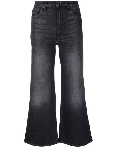 7 For All Mankind Jo Cropped Flared Jeans - Blue