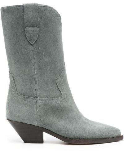 Isabel Marant Dahope 60mm Suede Boots - Gray