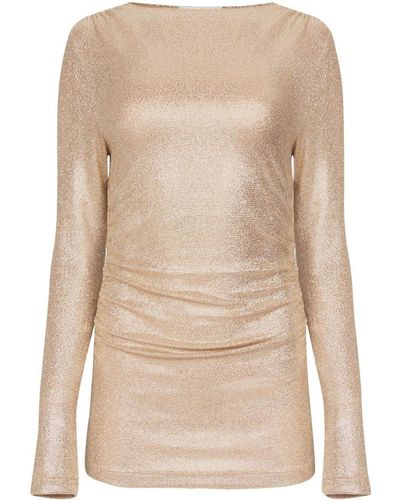 Nina Ricci Metallic Top - Naturel