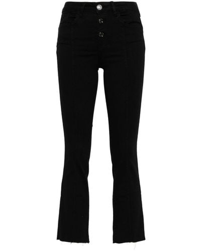 Liu Jo Bootcut-Jeans mit hohem Bund - Schwarz