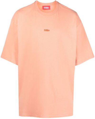 032c Short-sleeves Cotton T-shirt - Pink