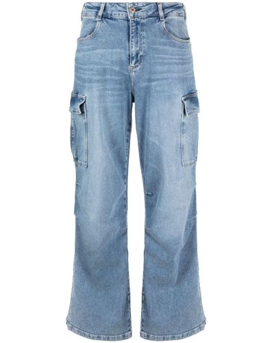 AG Jeans Jeans Met Cargo Zak - Blauw