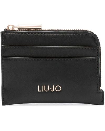 Liu Jo Logo-plaque Zipped Wallet - Black