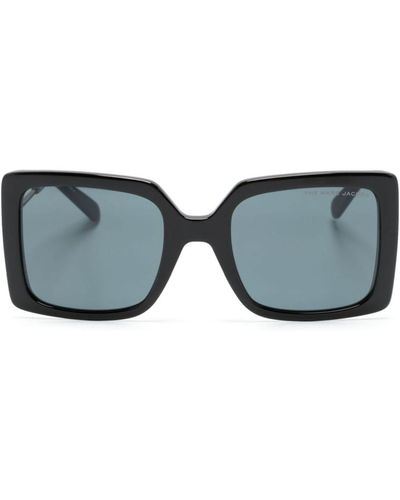 Marc Jacobs Eckige Sonnenbrille im Oversized-Look - Blau