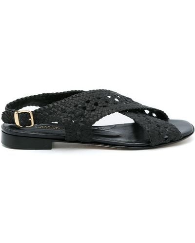 Sarah Chofakian Rasteria Open-toe Sandals - Black