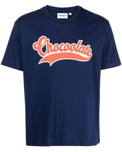 Chocoolate Logo-patch Cotton T-shirt - Red