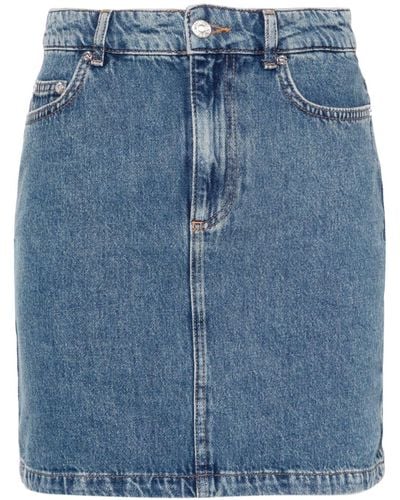 Moschino Jeans Denim Mini Skirt - Blue
