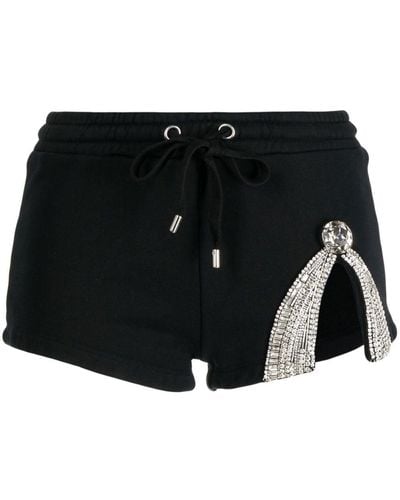 Area Crystal-embellished Mini Shorts - Black