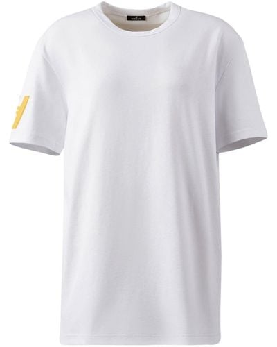 Hogan Katoenen T-shirt Met Logopatch - Wit