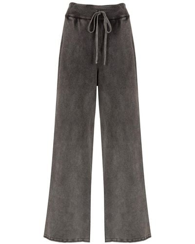 Osklen High-waisted Wide-leg Pants - Gray