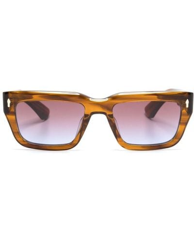 District Vision Sussex 003 Rectangle-frame Sunglasses - Brown