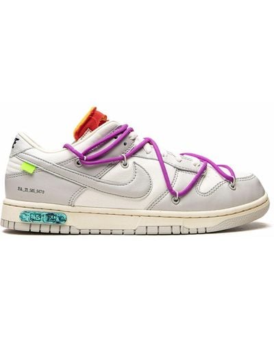 NIKE X OFF-WHITE Dunk Low "lot 45" Sneakers - Gray