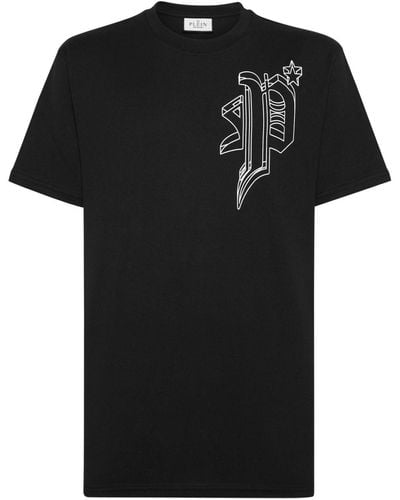 Philipp Plein Wire Frame Cotton T-shirt - Black