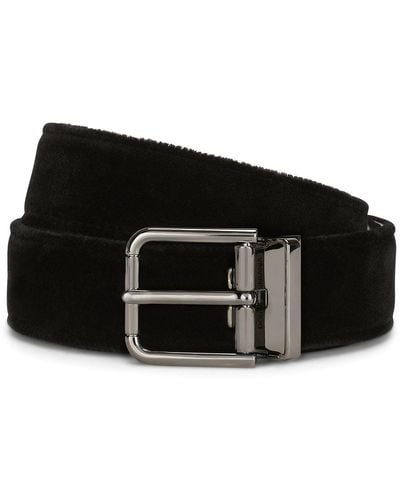 Dolce & Gabbana Cintura con fibbia logo - Nero