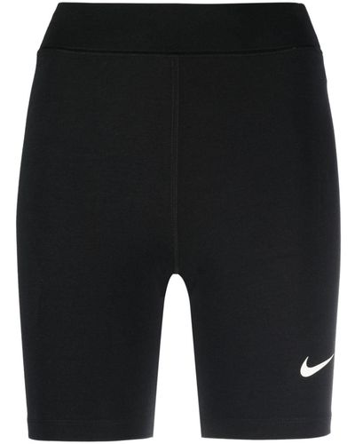 Nike Culottes de ciclismo con logo estampado - Negro