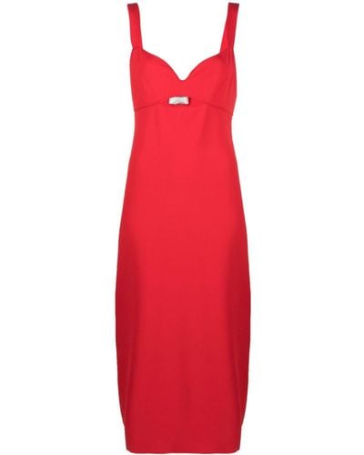 Roland Mouret Sleeveless Cut-out Midi Dress - Red