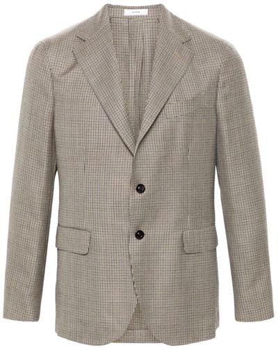Boglioli Houndstooth-pattern Blazer - Grey