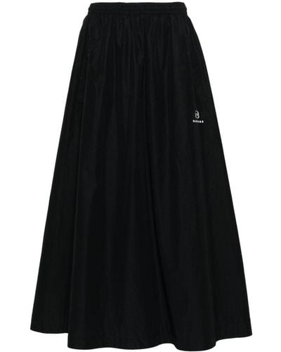 Balenciaga ロゴ マキシスカート - ブラック