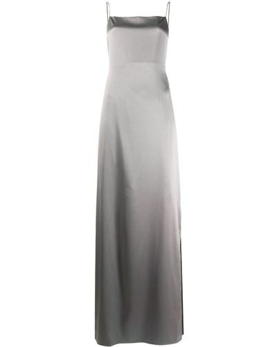 Helmut Lang Silk Evening Dress - Gray
