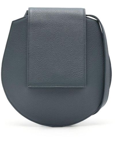 Tsatsas Small Cy Leather Crossbody Bag - Blue
