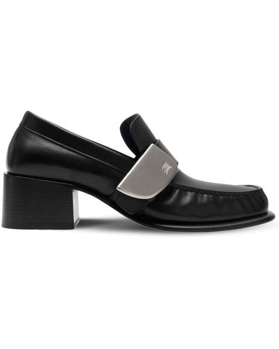 Burberry London Shield Leather Loafers - Black