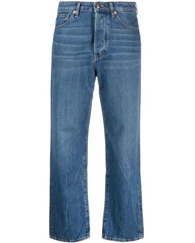 3x1 Wide-leg Cropped Jeans - Blue
