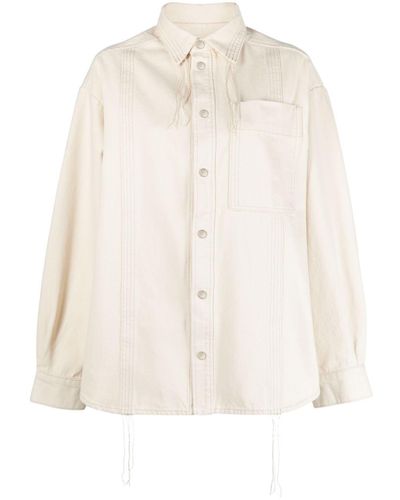 Aeron Belay Cotton Twill Shirt - Natural