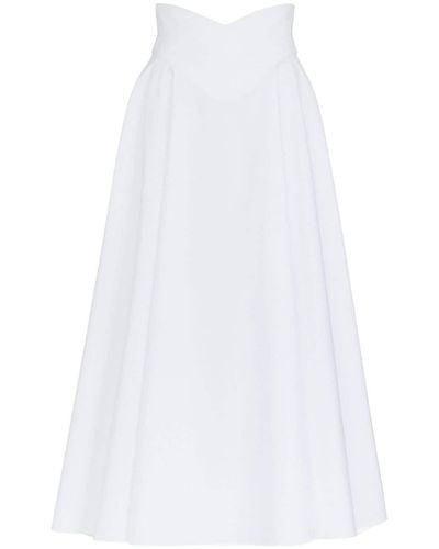 Alexander McQueen コルセット スカート - ホワイト