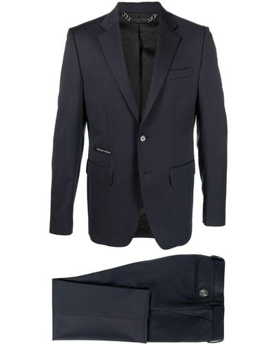 Philipp Plein Single-breasted Two-piece Suit - Blue