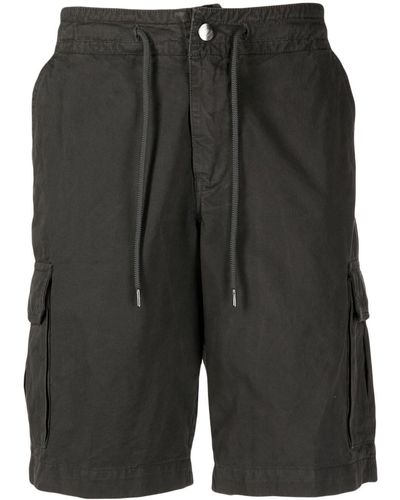 Emporio Armani Bermudas con parche del logo - Negro