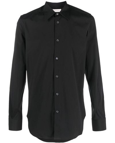 Alexander McQueen Slim-fit Buttoned Shirt - Black