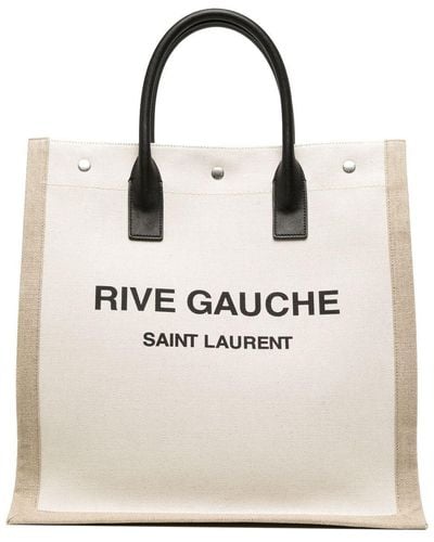 Saint Laurent リヴ・ゴーシュ ノース/サウス トートバッグ - ナチュラル