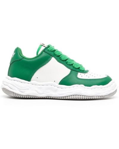 Maison Mihara Yasuhiro Sneakers con inserti - Verde