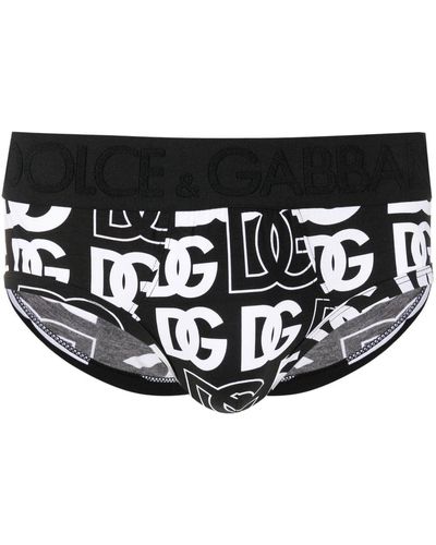 Dolce & Gabbana Boxershorts Met Logoprint - Zwart