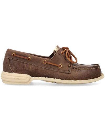 Visvim Americana Leather Lace-up Shoes - Brown