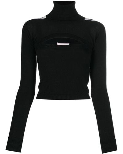 Chiara Ferragni Cropped-Pullover - Schwarz