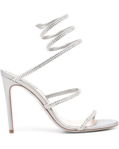 Rene Caovilla Cleo High-heel Sandals - Gray