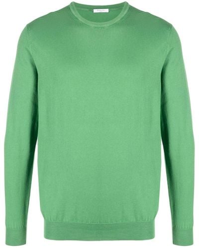 Boglioli Fine Knit Cotton Sweater - Green